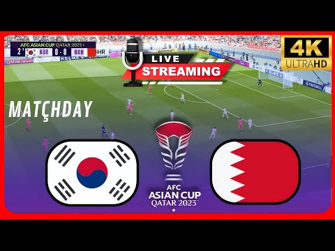 ⚽ South Korea vs Bahrain live AFC Asian Cup 2024 soccer gameplay