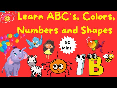 Learn ABC&rsquo;s, Colors, Phonics, Numbers &amp; Shapes | Itsy Bitsy Spider song &amp; more! 🍭💫🍎&hearts;️ 