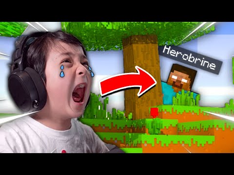 Minecraft, But I Made My Little Brother CRY **HILARIOUS!!**