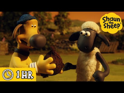 Shaun the Sheep 🐑 A Nutty Discovery 🥥🔎 Full Episodes Compilation [1 hour]