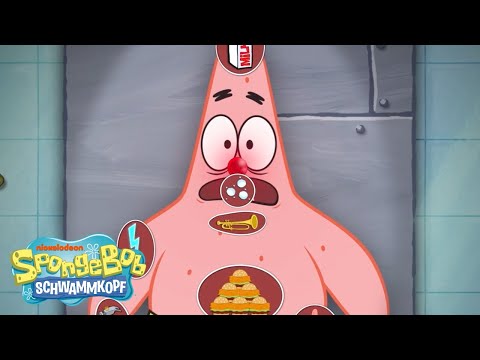 SpongeBob | &quot;Operation&quot; Star | Jedes Mal, wenn Patrick ein K&ouml;rperteil entfernt wurde | Schwammkopf