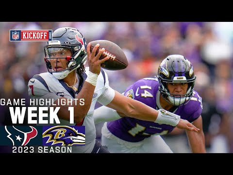 Houston Texans vs. Baltimore Ravens | 2023 Week 1 Game Highlights