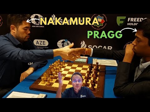 World no.2 Nakamura vs 17-year-old Praggnanandhaa | FIDE World Cup 2023