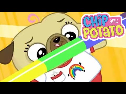 Chip and Potato | Sporty Chip // Nico's First Day  | Cartoons For Kids