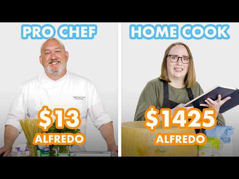 $1425 vs $13 Fettuccine Alfredo: Pro Chef &amp; Home Cook Swap Ingredients | Epicurious