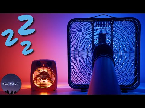 Heater noise &amp; fan sound through a tube for deep sleep - Black screen after one hour