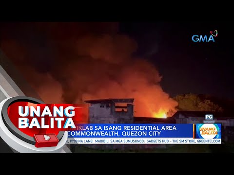 Sunog, sumiklab sa isang residential area sa Brgy. Commonwealth, Quezon City | UB