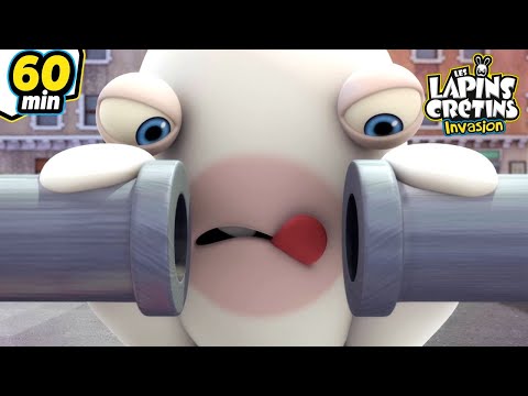 Les Lapins ont un probl&egrave;me ! - Compilation 1H | Les Lapins Cr&eacute;tins Invasion🐰 | Nouveaux &eacute;pisodes HD