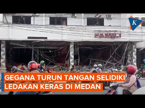 Ledakan di Medan Buat 5 Bangunan Rusak, Gegana Turun Tangan