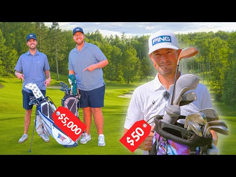 Pro Golfer With $50 Clubs VS Scratch Golfers With $5,000 Clubs