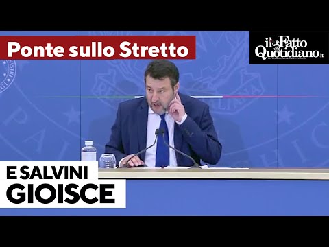 Via libera a ponte sullo Stretto, Salvini gioisce: &quot;Inizio lavori nel '24 e fine nei primi anni '30&quot;