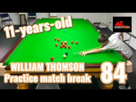 William Thomson aged 11 makes a fantastic 84 break on a Star Table! 😲