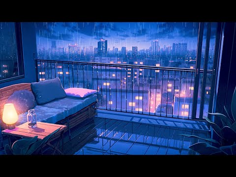 Late Rainy Night 🌧️ Rainy Lofi Songs To Calm Down And Feel Peaceful 🌧️ Beats To Relax/ Study To