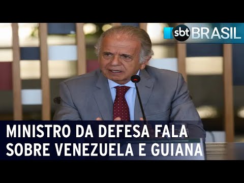 Ministro da Defesa n&atilde;o permite tropas venezuelanas no lado brasileiro | SBT Brasil (11/12/23)