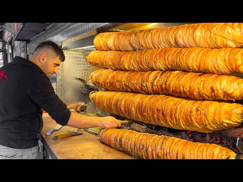 They Cooking Meter-long Kokorec, Doners And Much More! Amazing Turkish Food!