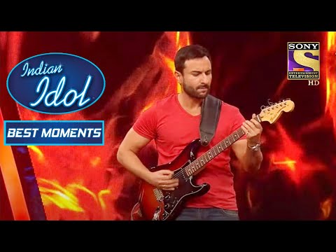 Saif Ali Khan का Powerful Guitar Play | Indian Idol Season 09