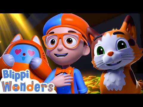 NEW! Blippi Learns About Cats - Blippi Wonders | Animals For Kids | Educational Cartoons For Kids