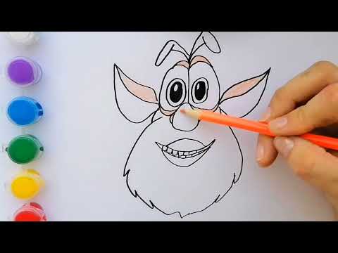 Collection. How To Draw A Buba. Buba coloring book for kids.