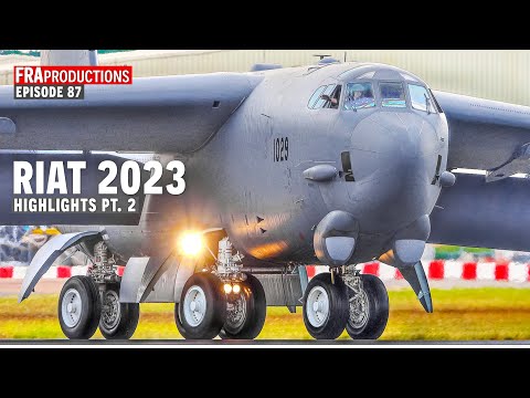 RIAT 2023 HIGHLIGHTS #2: B-52, A400M, Mi-171, GripenE, CH-53, F-18, F-15