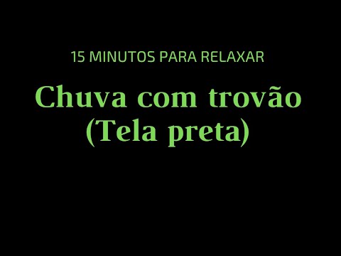 15 minutos de  chuva com trov&atilde;o