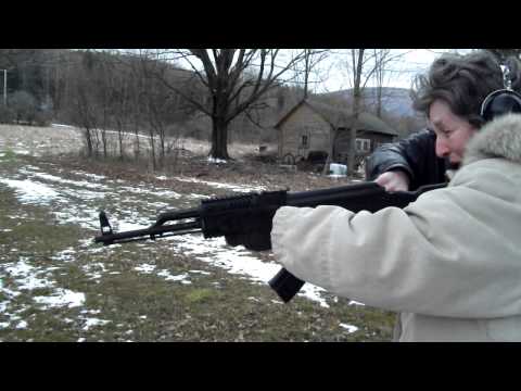 Grandma shoots AK47