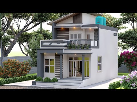 It's very special...! Beautiful and Luxury -3 Bedroom Small House, Special House Design 6x12 meters