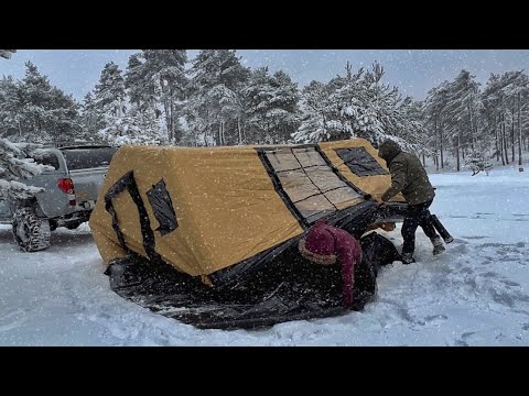 SETTING UP A TENT IN THE STORM HAS NEVER BEEN MORE DIFFICULT