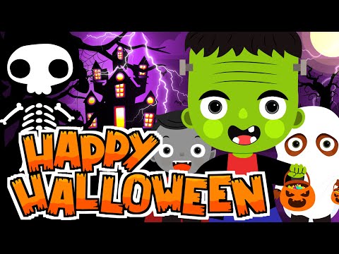 Happy Halloween Song! Best Halloween Video for kids! Fun for toddlers and preschoolers. Sing along!