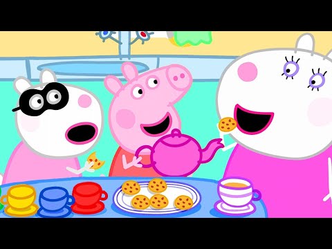 Peppa Pig English Episodes | Suzy Sheep's Leaving Party with Peppa Pig