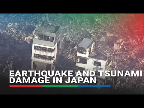 Aerial footage reveals earthquake and tsunami damage in Japan | ABS-CBN News