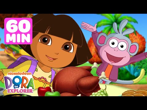 Dora the Explorer Thanksgiving Marathon! 🦃 1 Hour Compilation | Dora &amp; Friends