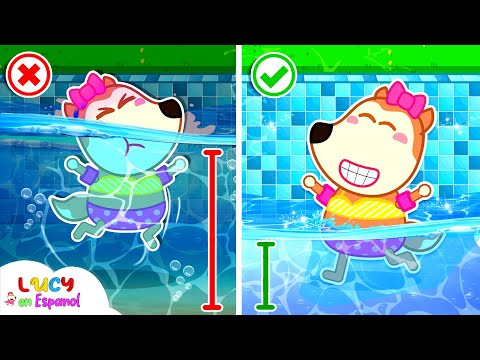 Lucy muestra las reglas de seguridad en la piscina - Historias divertidas 🌈 