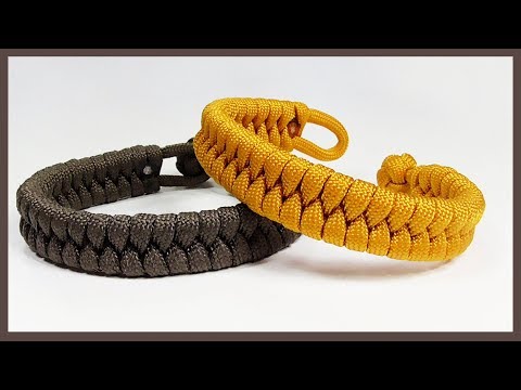 Single Strand &quot;Rastaclat Style Fishtail&quot; Paracord Bracelet With Loop And Knot Closure