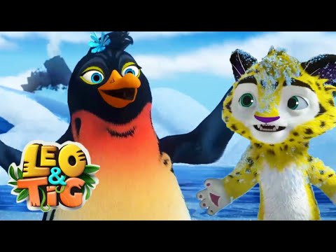 Leo and Tig 🦁 The Ice Ball - Episode 36 🐯 Funny Family Animated Cartoon for Kids