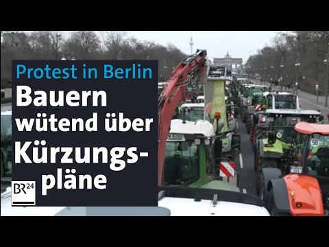 Bauernproteste: Wut &uuml;ber K&uuml;rzungspl&auml;ne der Bundesregierung | BR24