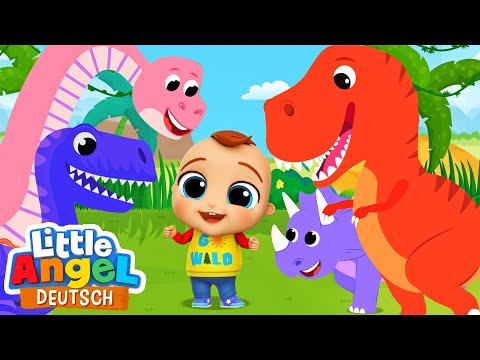 Das Dino-Lied | Zeichentrick | Little Angel Deutsch - Kinderlieder