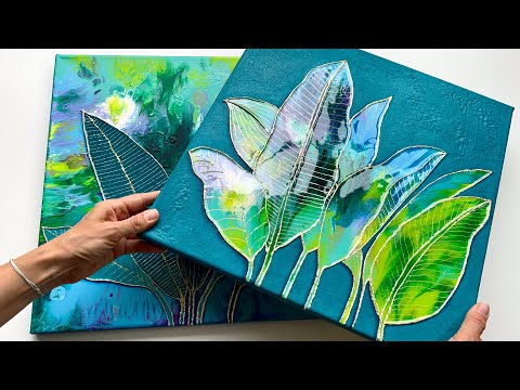 NEGATIVE ACRYLIC POUR CREATIVE FLUIDART PAINTING inspirational art tutorial