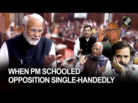 Top 5 moments from PM Modi&rsquo;s fiery speech in Rajya Sabha amid uproar