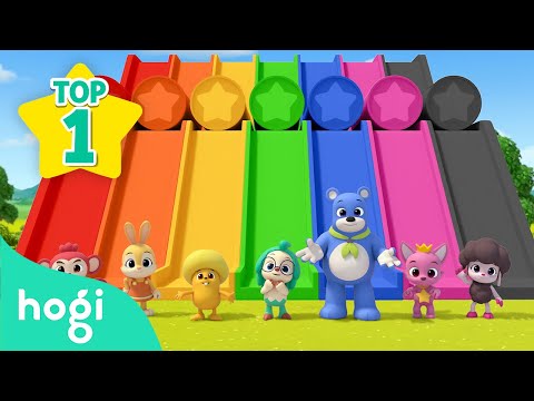 Learn Colors with Slide and More! | +Compilation | Colors for Kids | Pinkfong &amp; Hogi Nursery Rhymes