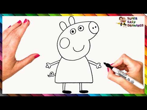 How To Draw Peppa Pig Step By Step 🐷❤️ Peppa Pig Drawing Easy