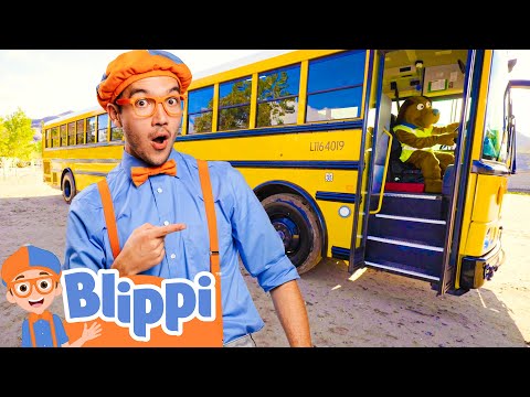 Blippi's Wheels On The Bus Adventure! | Songs For Children | Educational Videos For Kids