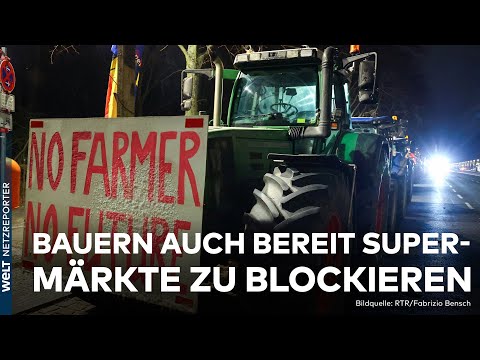 BAUERNPROTESTE GEHEN WEITER: Immer mehr Branchen schlie&szlig;en sich den Landwirten an | WELT News