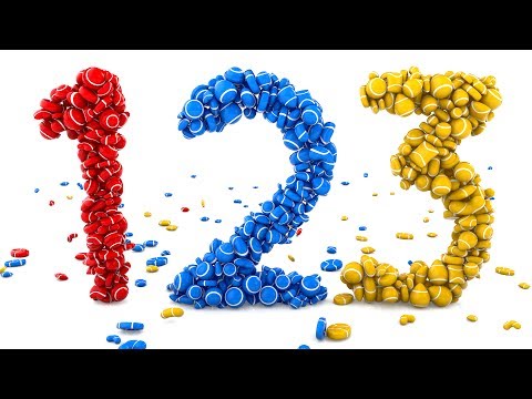 Learn Numbers with 3D Colorful Candies - Colors &amp; Numbers Collection for Children