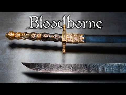 Forging the SHARPEST Damascus Katana Chikage from Bloodborne | Weapons in Game | HammerForge