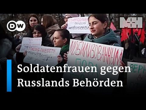 Wie russische Soldatenfrauen f&uuml;r die R&uuml;ckkehr ihrer eingezogenen M&auml;nner k&auml;mpfen  DW Nachrichten