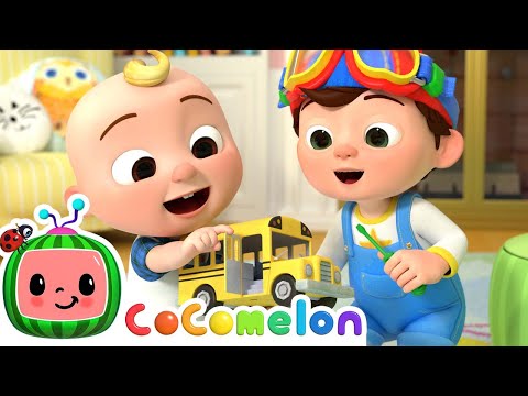 Wheels On The Bus Song (Pretend Play Edition) | CoComelon Nursery Rhymes &amp; Kids Songs