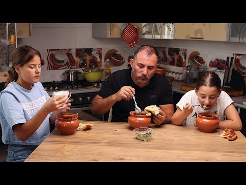 MEAT with VEGGIES  IN POTS.