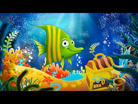 Bedtime Lullabies and Calming Undersea Animation. Baby Lullaby Fish