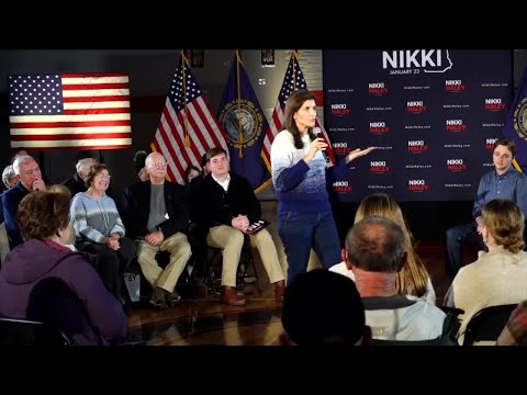 Raw video: Nikki Haley answers question about the cause of the Civil War during town hall in Berlin