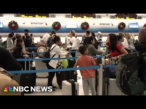 Holiday season brings record travel to U.S. airports